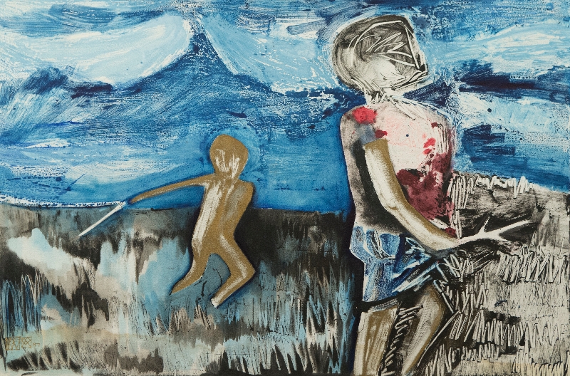 Wombley and Cowboy by artist Melissa Wen Mitchell